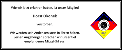 Nachruf Horst Okonek