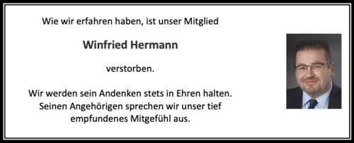 Nachruf Winfried Hermann