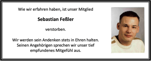 Nachruf Sebastian Feßler